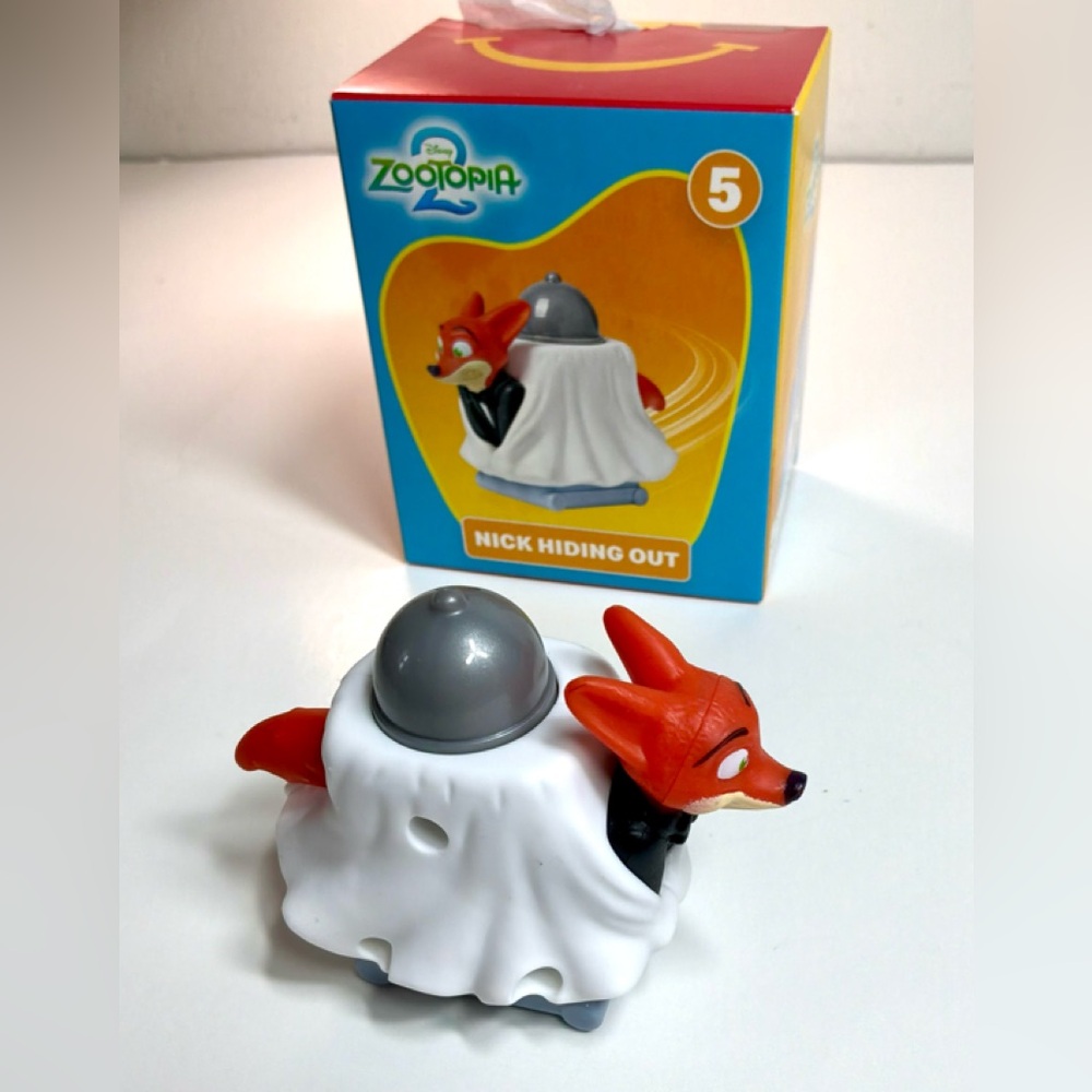 Zootopia 2 Nick Hiding Out McDonalds Happy Meal Toy 2025